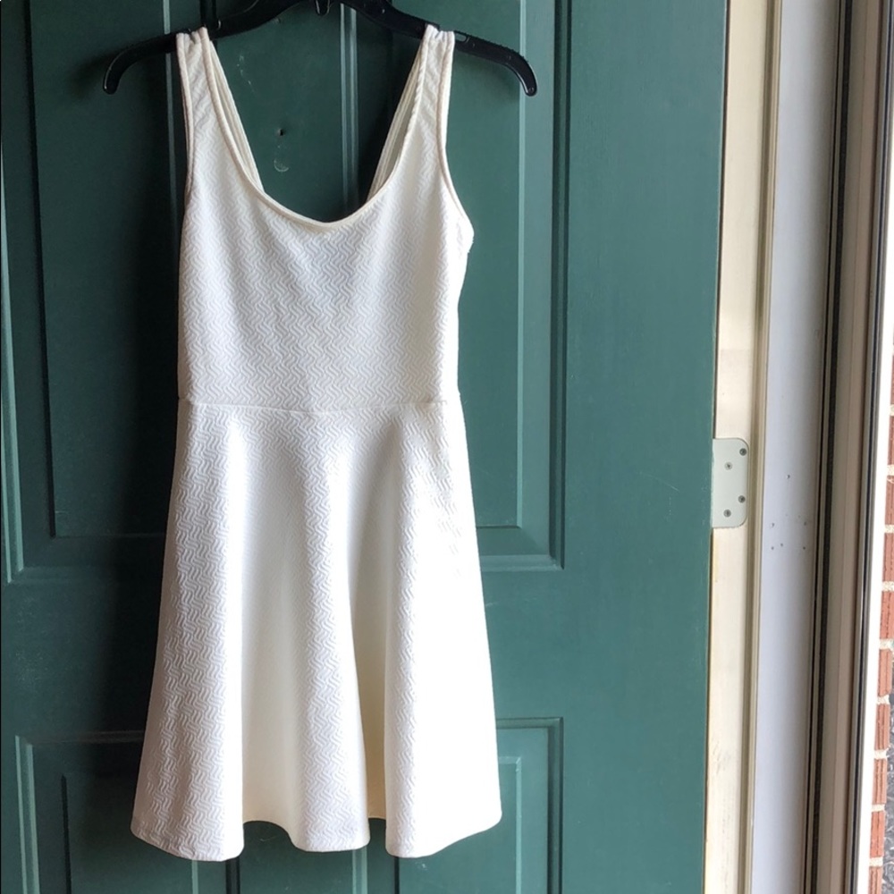 White backless dress